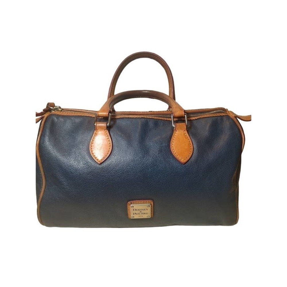 Dooney & Bourke Blue/Brown Leather Satchel
